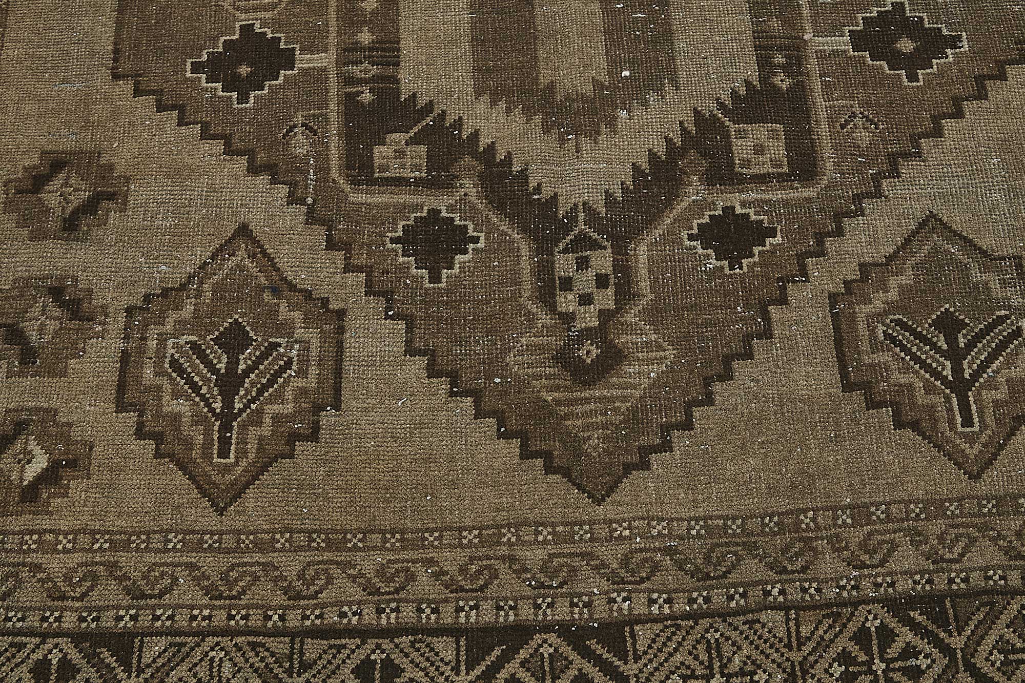 5x13 Beige Antique Ensari Turkmen Rug - 50133