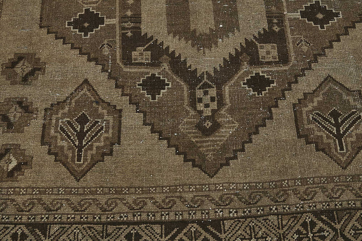 5x13 Beige Antique Ensari Turkmen Rug - 50133