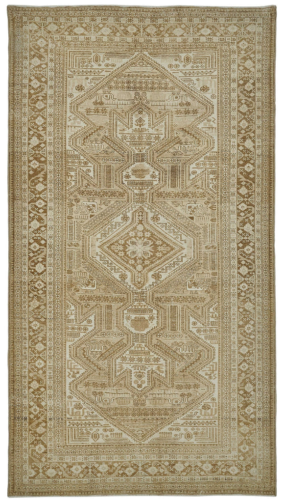 5x9 Beige Antique Afghan Belouch Rug - 50134