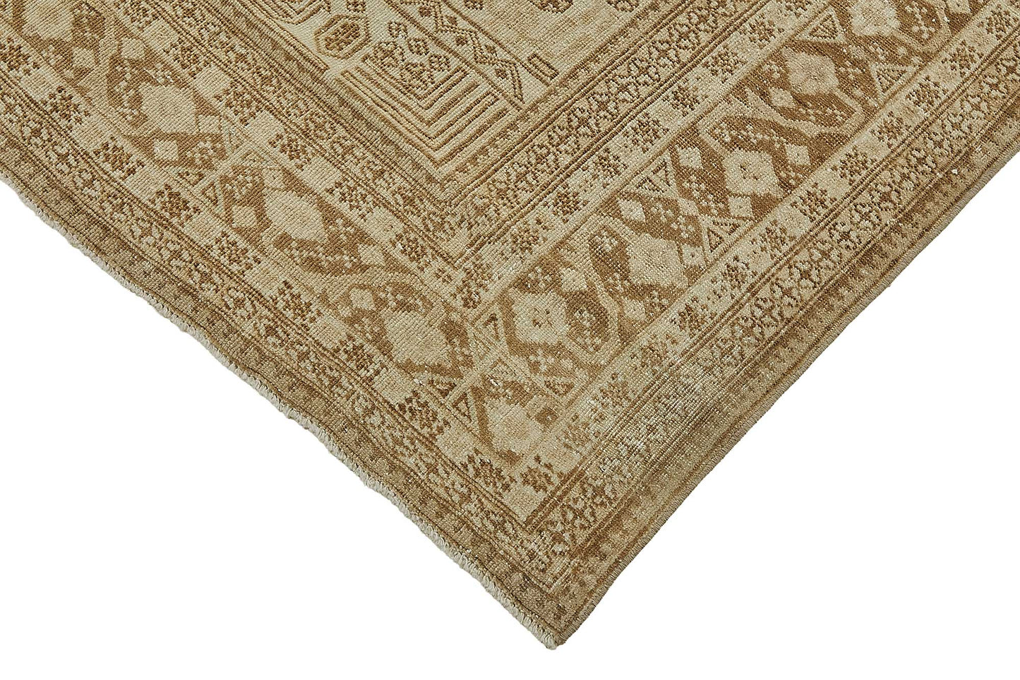 5x9 Beige Antique Afghan Belouch Rug - 50134