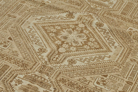 5x9 Beige Antique Afghan Belouch Rug - 50134