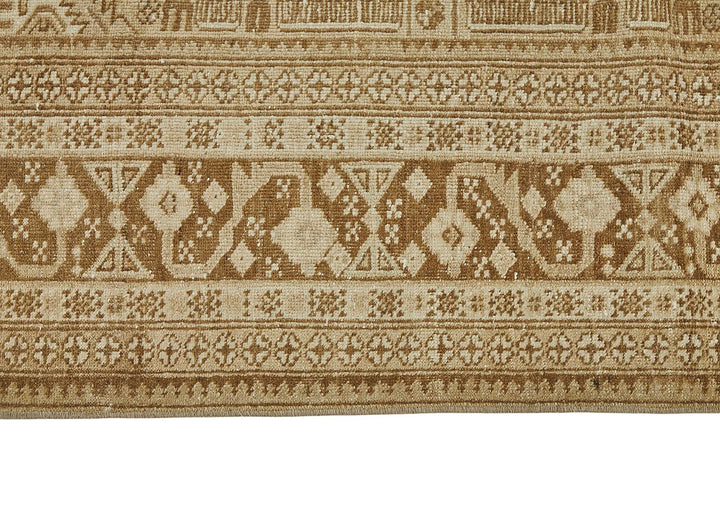 5x9 Beige Antique Afghan Belouch Rug - 50134