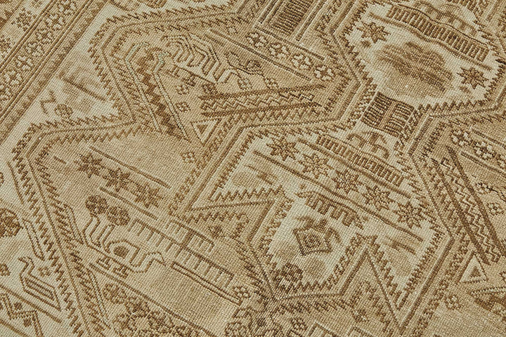 5x9 Beige Antique Afghan Belouch Rug - 50134
