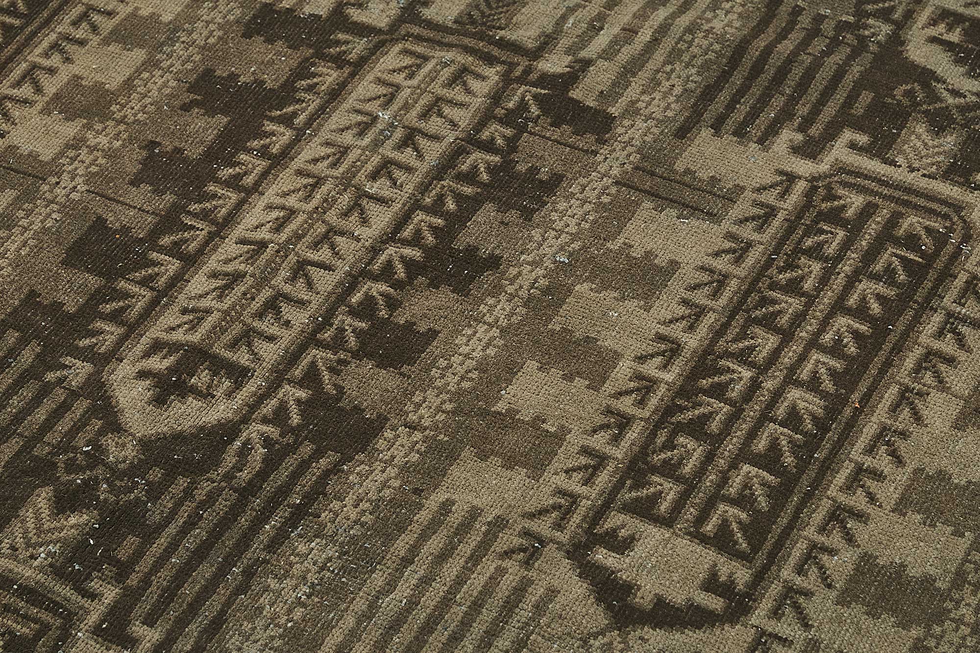 6x10 Beige Antique Afghan Mauri Rug - 50135