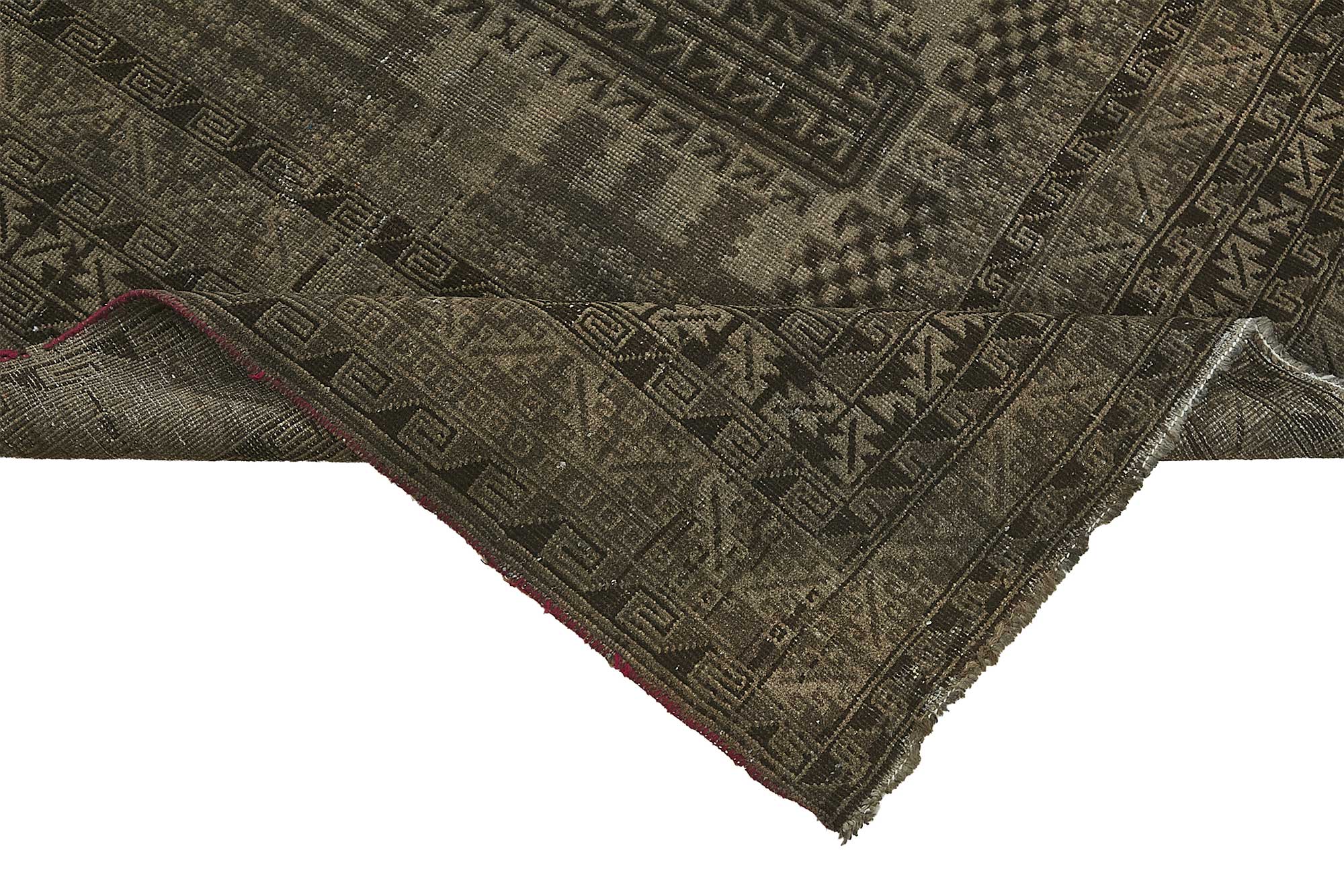 6x10 Beige Antique Afghan Mauri Rug - 50135