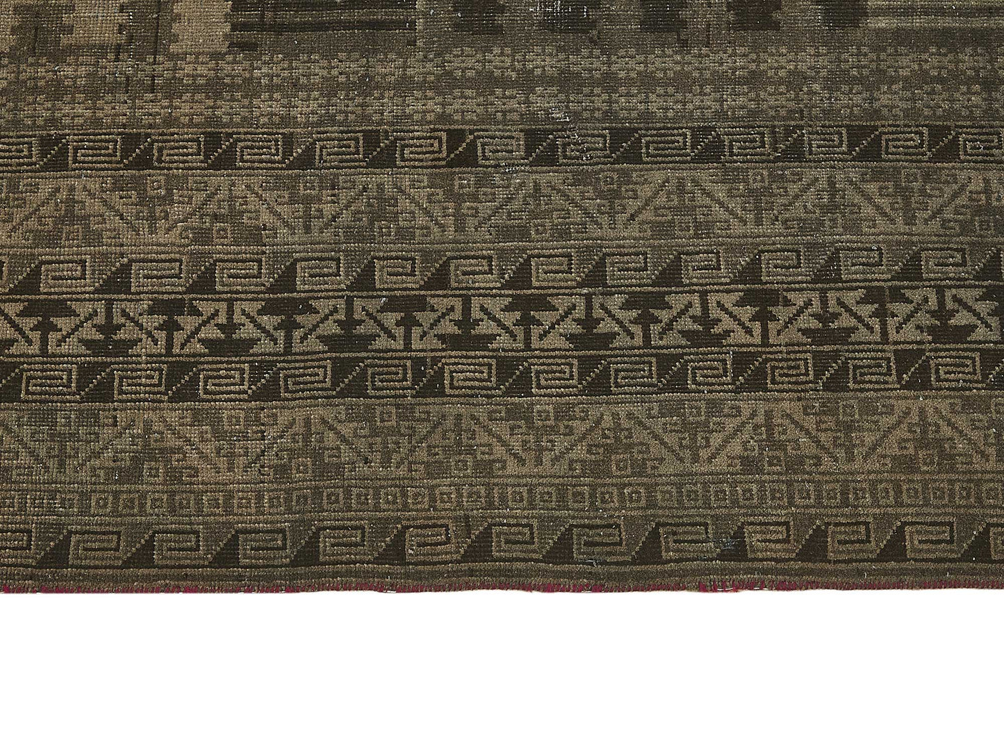 6x10 Beige Antique Afghan Mauri Rug - 50135