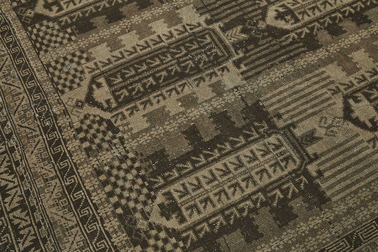 6x10 Beige Antique Afghan Mauri Rug - 50135