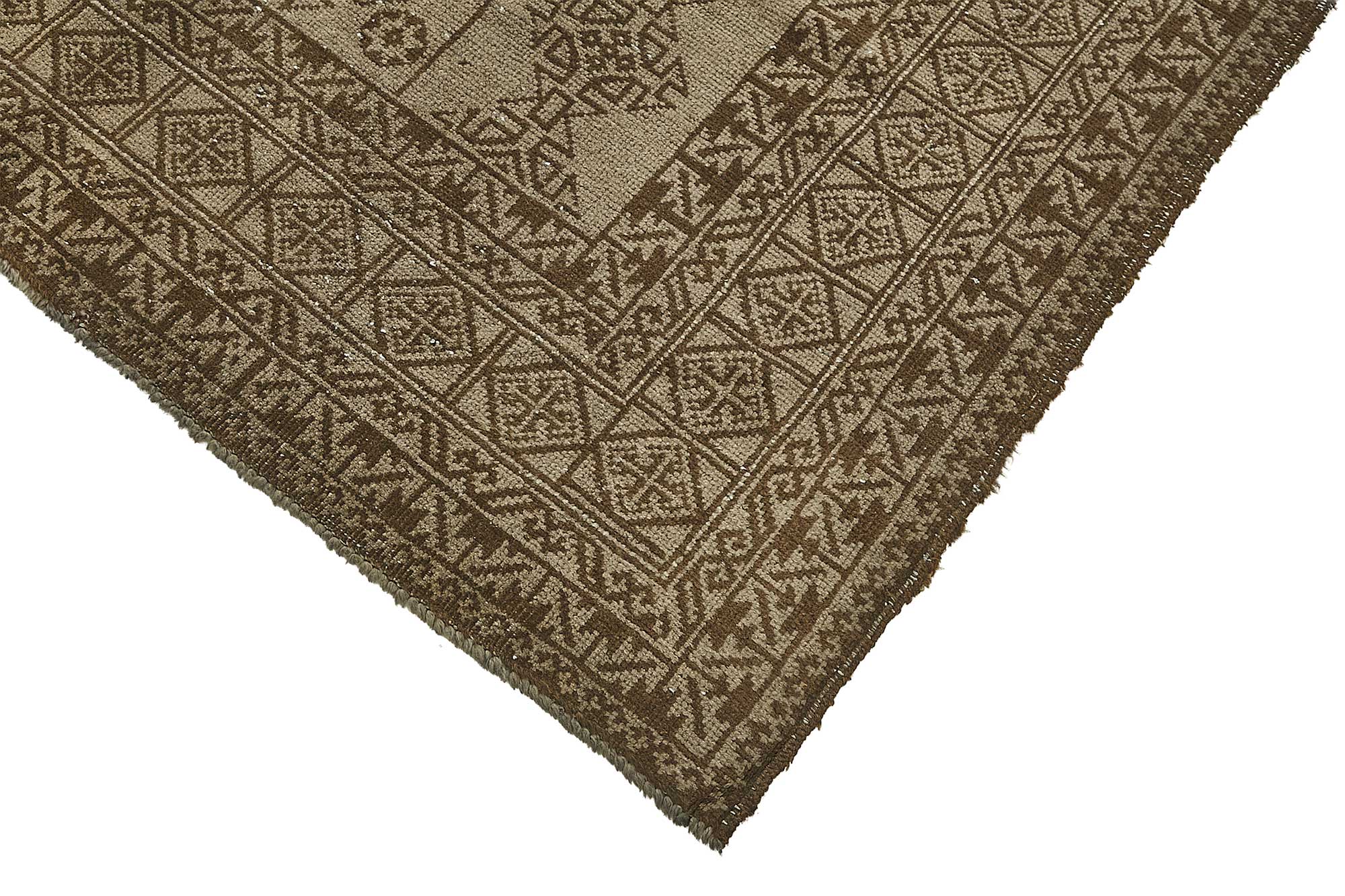 6x10 Beige Antique Afghan Kunduz Rug - 50136