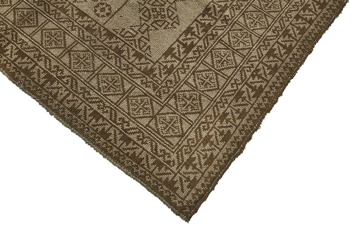 6x10 Beige Antique Afghan Kunduz Rug - 50136