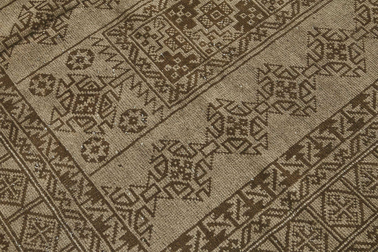 6x10 Beige Antique Afghan Kunduz Rug - 50136