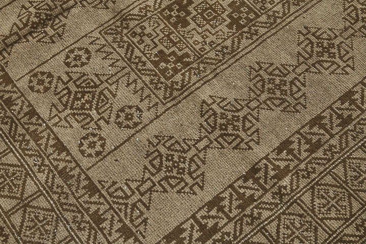 6x10 Beige Antique Afghan Kunduz Rug - 50136