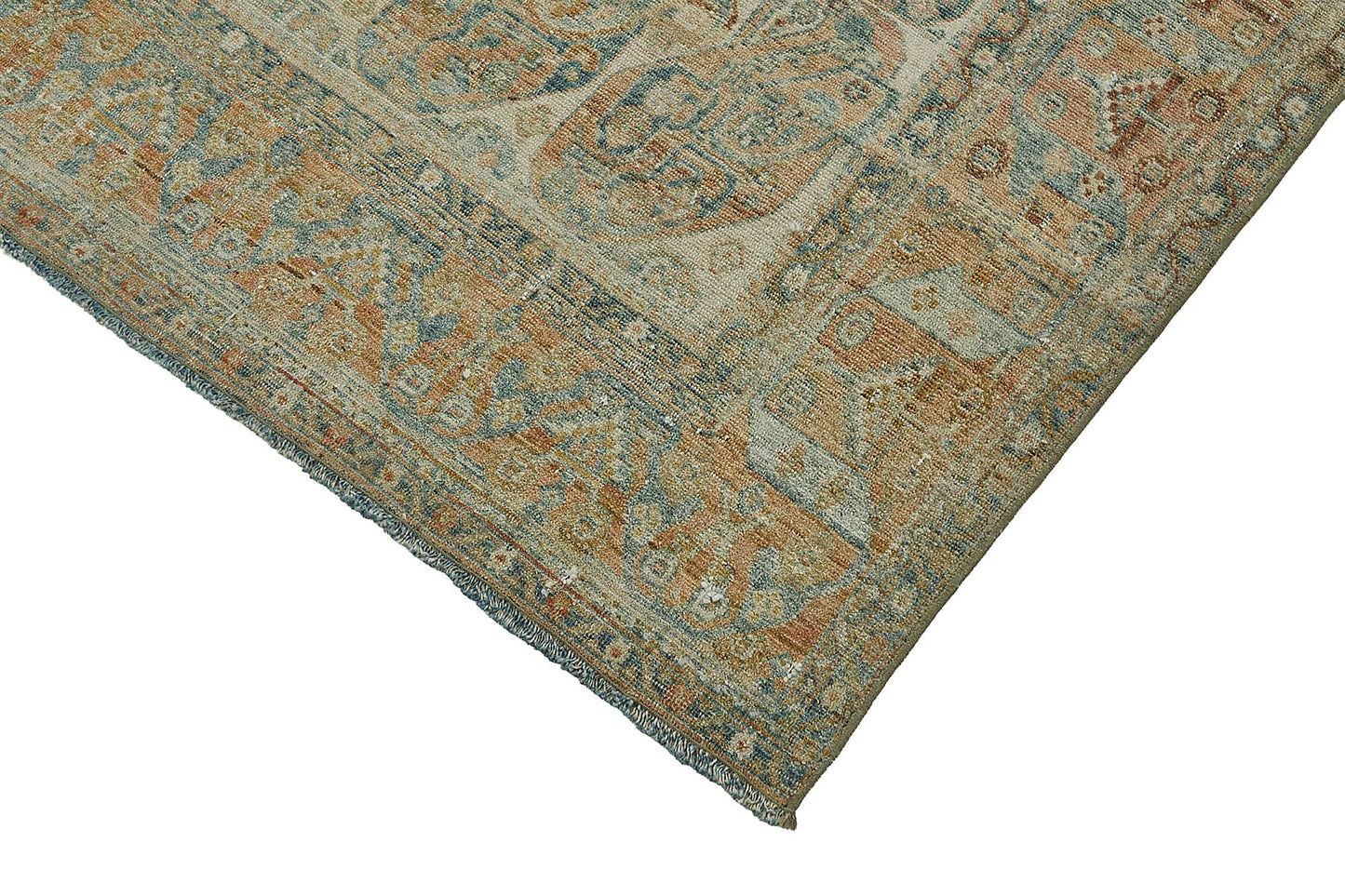 7x9 Beige Antique Persian Shiraz Rug - 50137