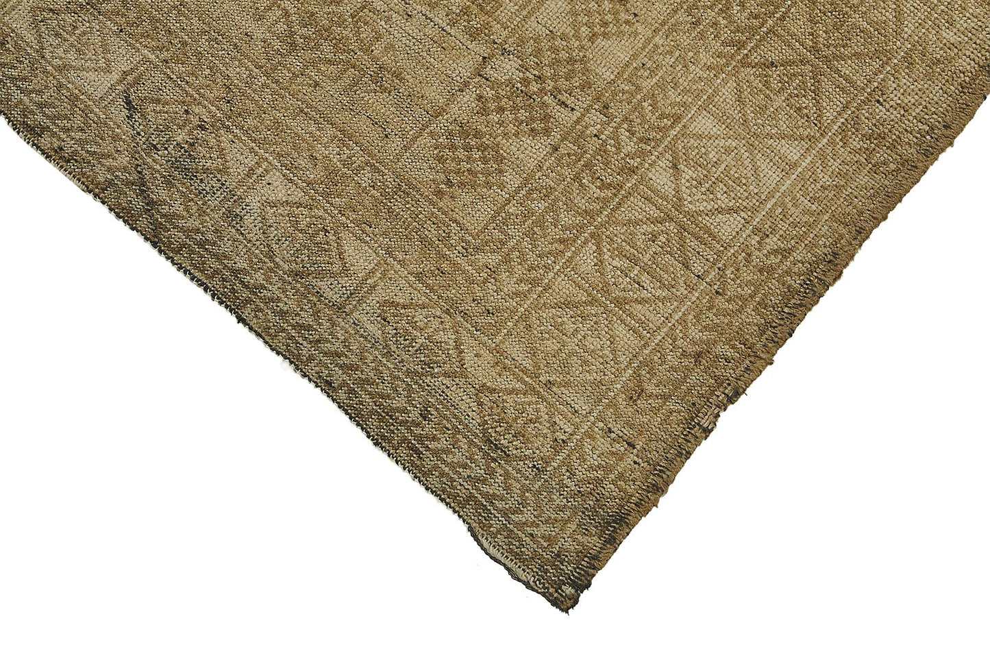 6x8 Beige Antique Afghan Kunduz Rug - 50138