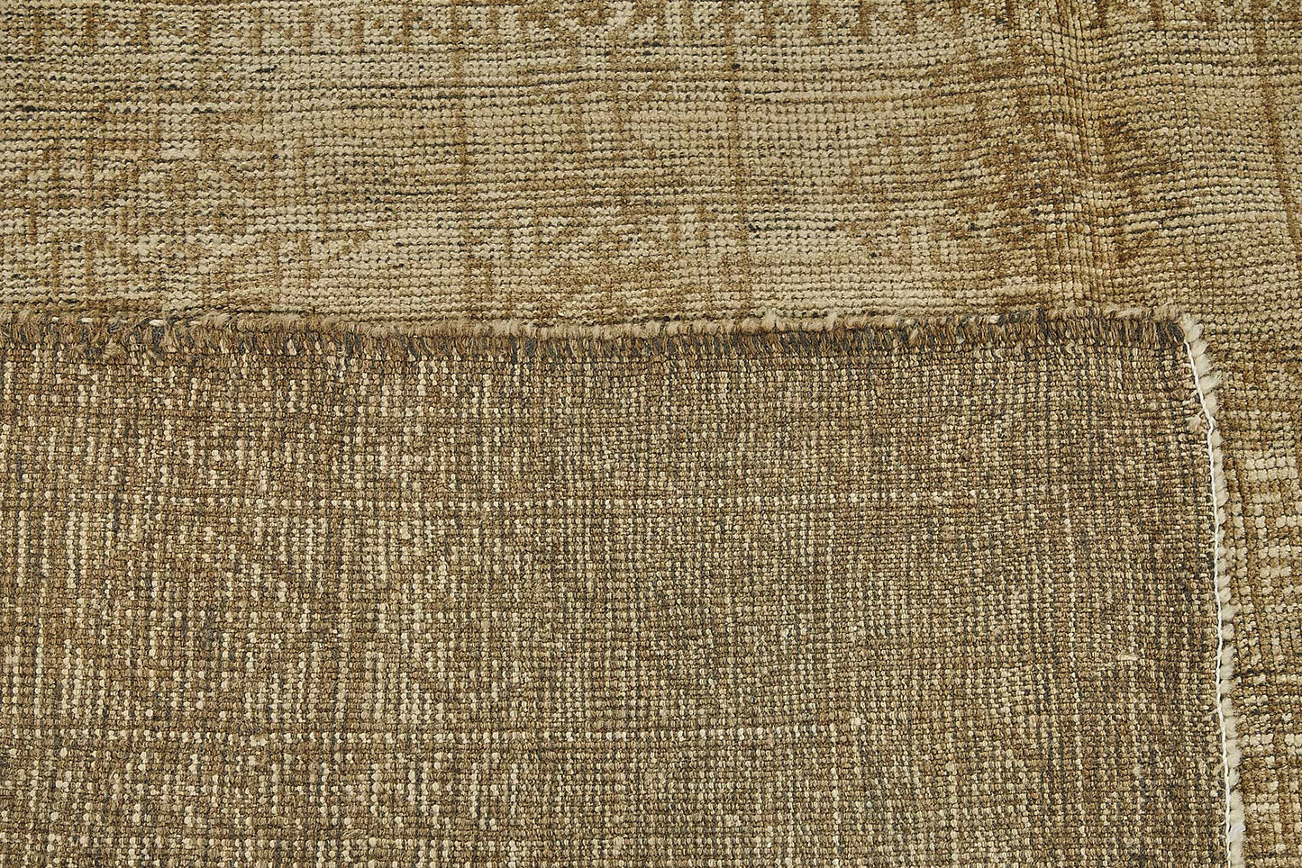 6x8 Beige Antique Afghan Kunduz Rug - 50138
