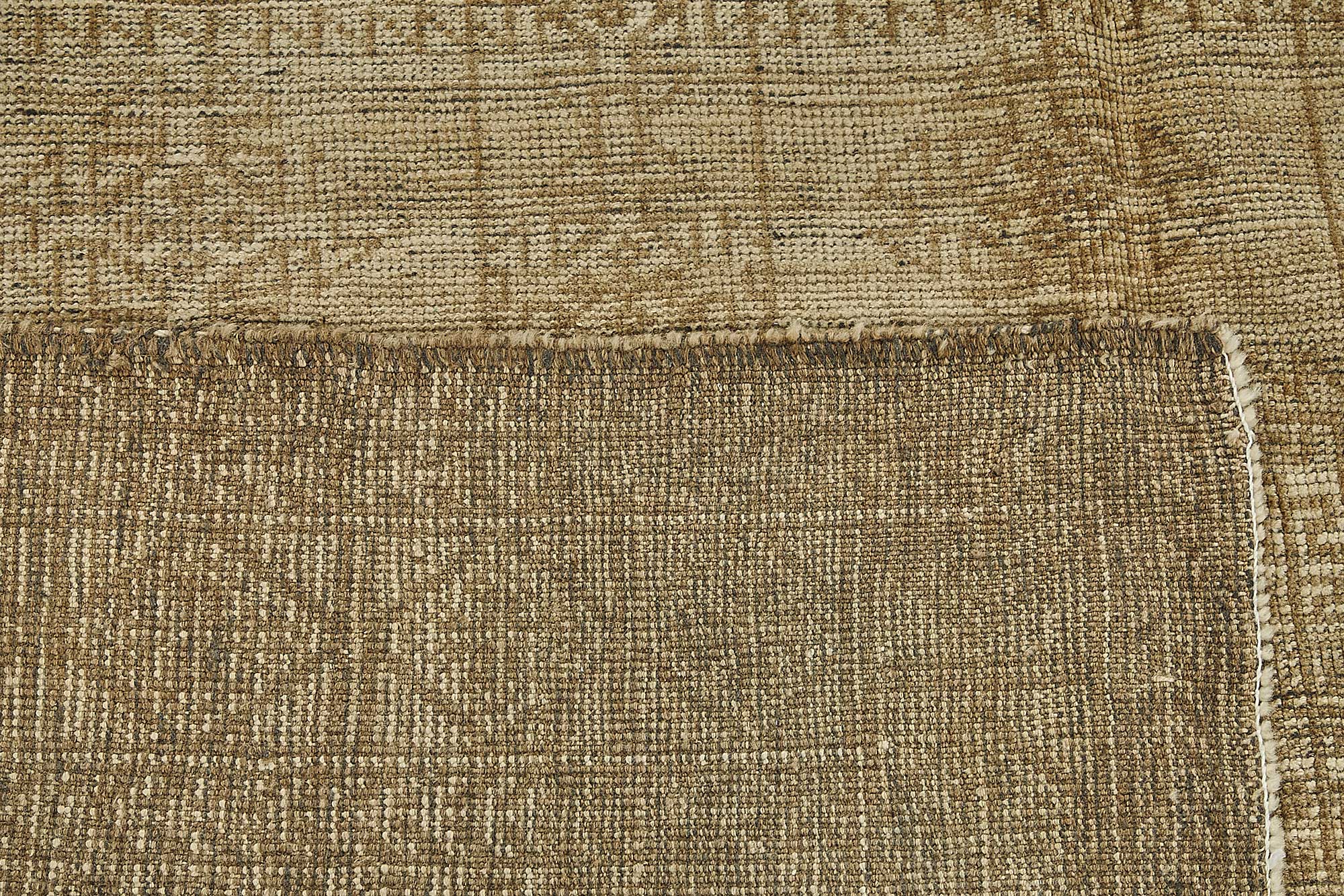 6x8 Beige Antique Afghan Kunduz Rug - 50138