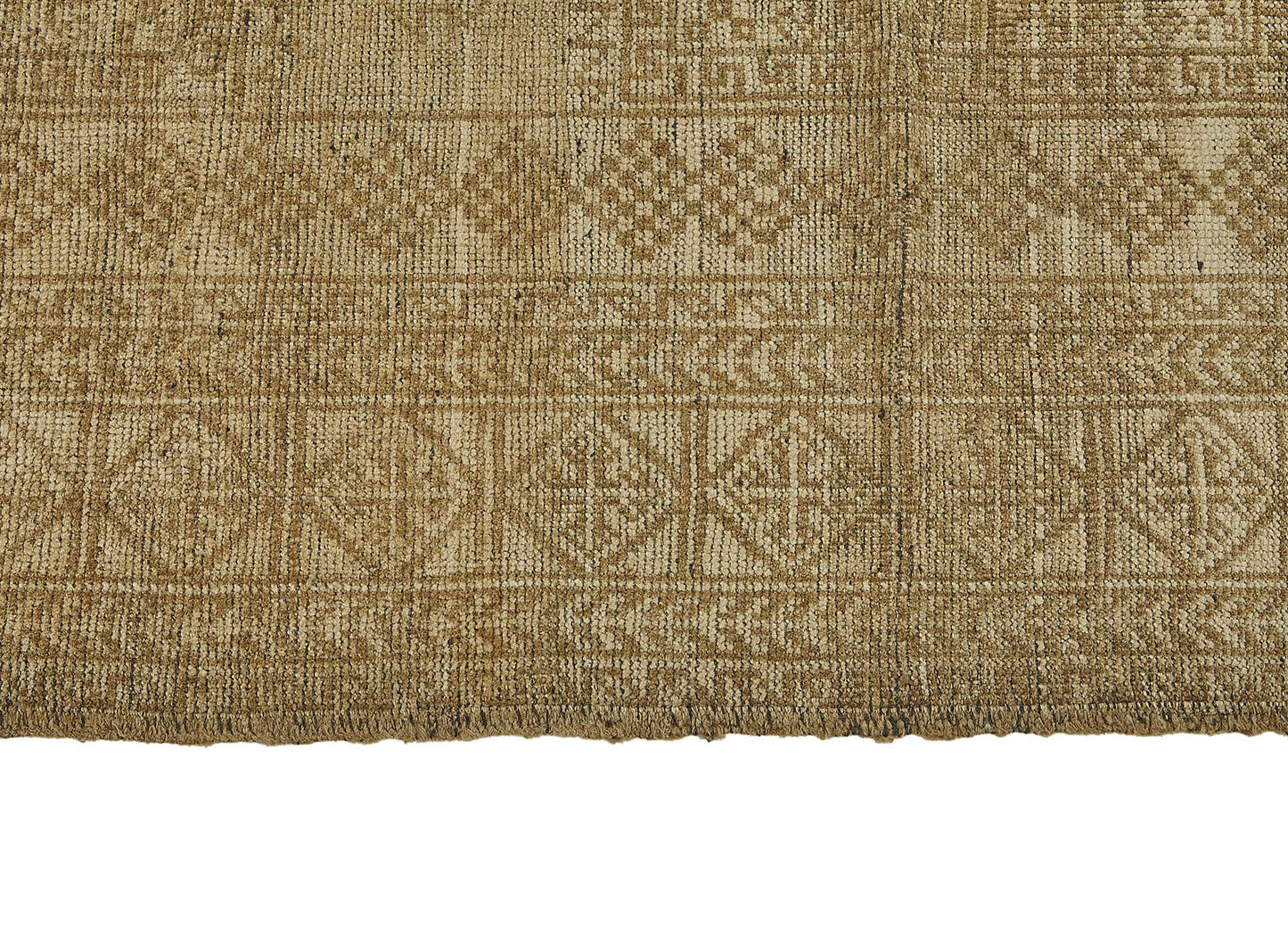 6x8 Beige Antique Afghan Kunduz Rug - 50138
