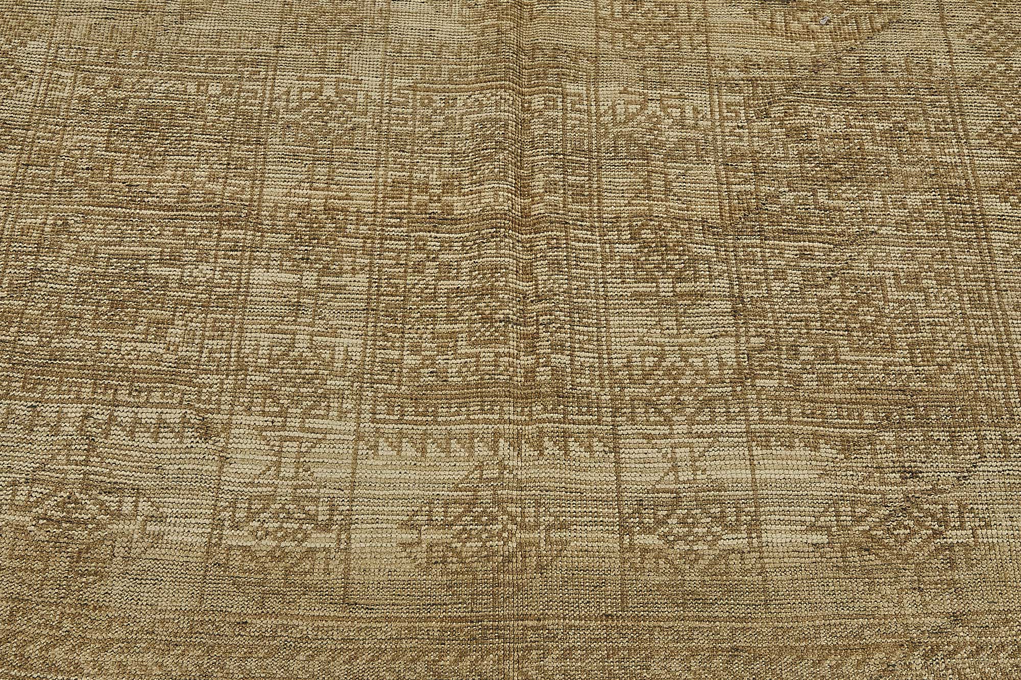 6x8 Beige Antique Afghan Kunduz Rug - 50138