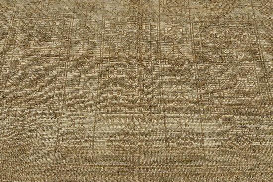 6x8 Beige Antique Afghan Kunduz Rug - 50138