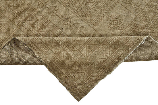6x9 Beige Antique Afghan Kunduz Rug - 50139
