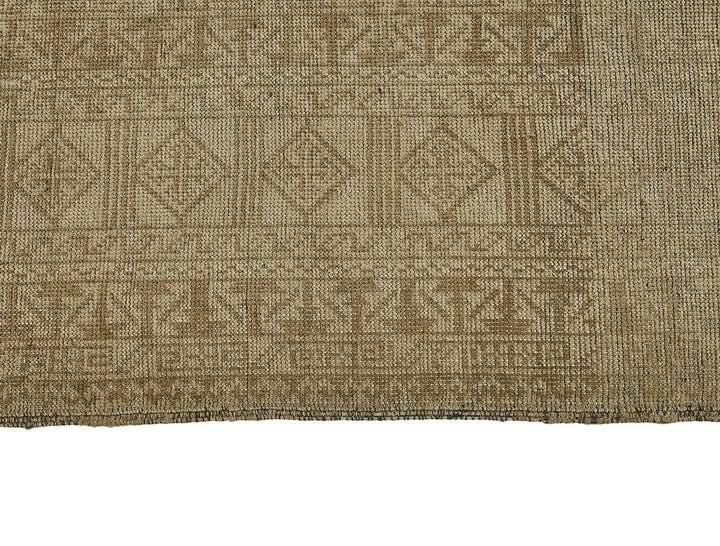 6x9 Beige Antique Afghan Kunduz Rug - 50139