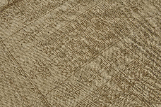 6x9 Beige Antique Afghan Kunduz Rug - 50139