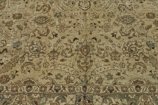 7x10 Beige Antique Persian Hamedan Rug - 50140