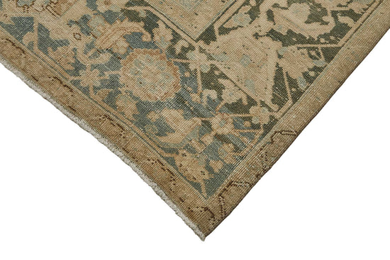 9x12 Beige Antique Persian Heriz Rug - 50141