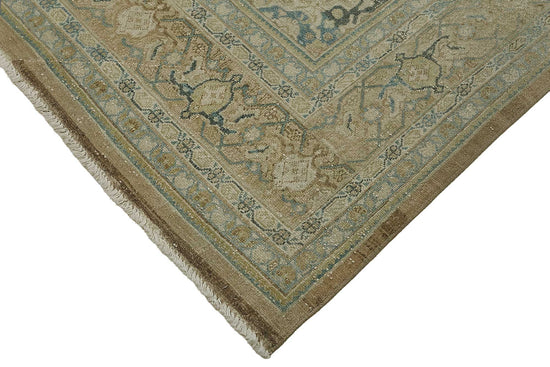 8x11 Beige Antique Persian Tabriz Rug - 50142