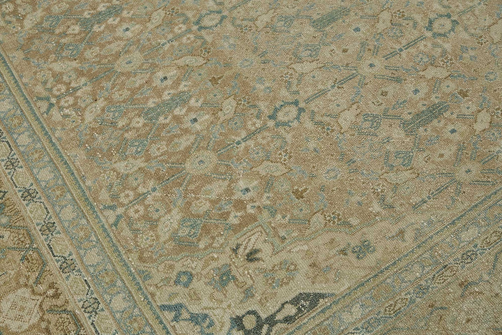 8x11 Beige Antique Persian Tabriz Rug - 50142