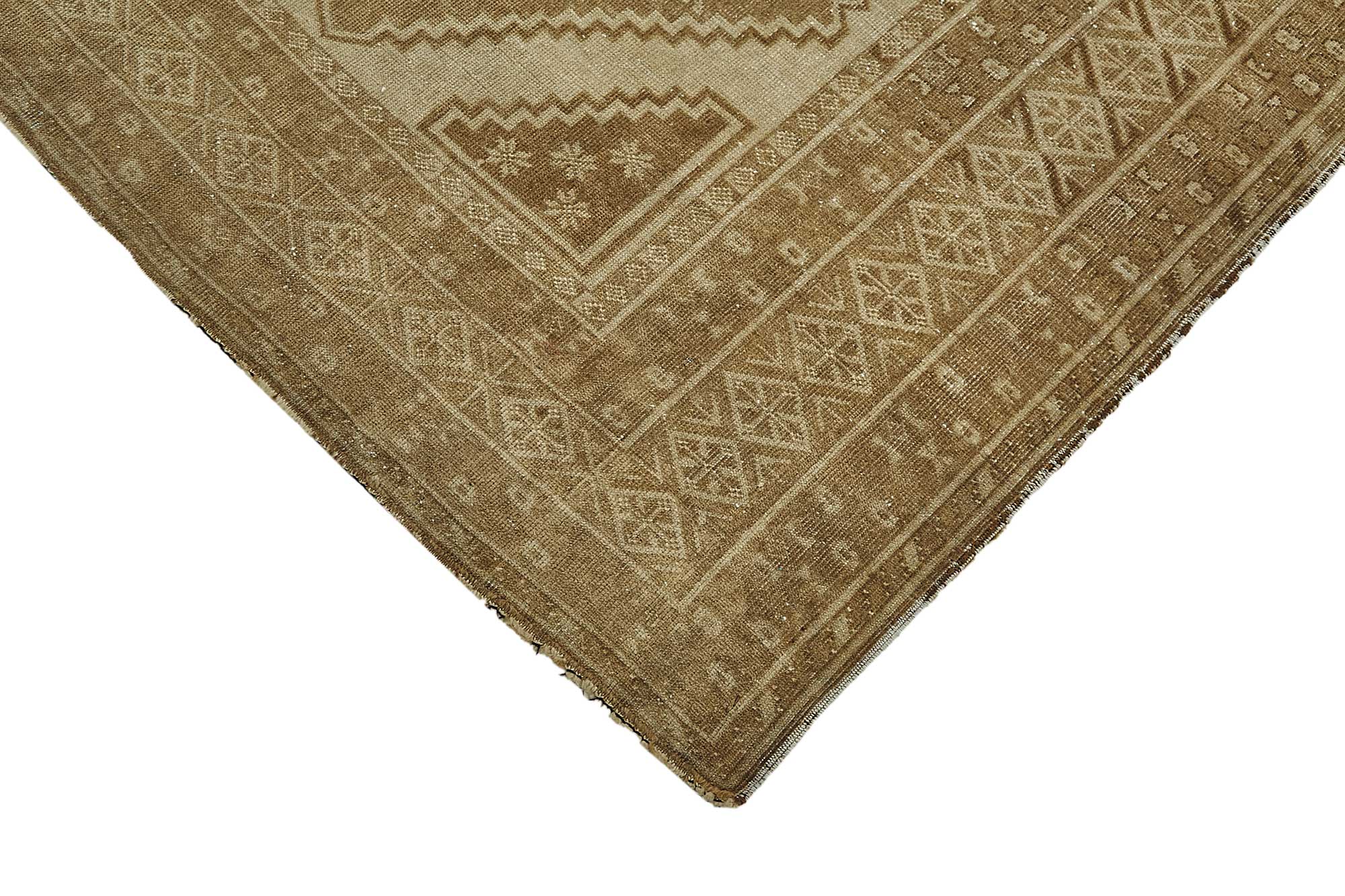 4x10 Beige Antique Afghan Ensari Rug - 50143