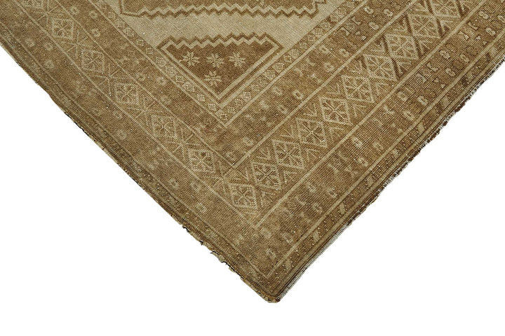 4x10 Beige Antique Afghan Ensari Rug - 50143