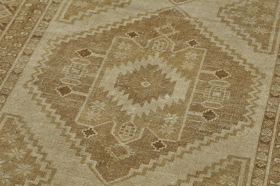 4x10 Beige Antique Afghan Ensari Rug - 50143