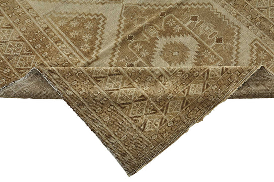 4x10 Beige Antique Afghan Ensari Rug - 50143