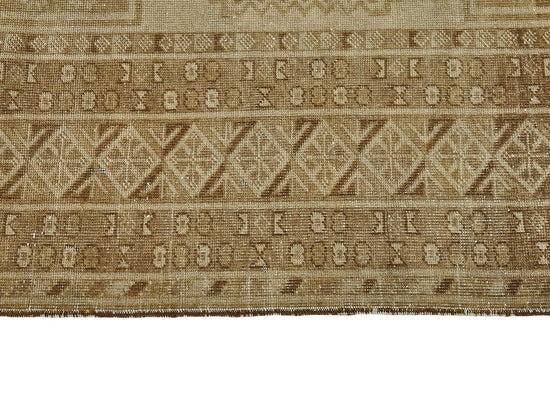 4x10 Beige Antique Afghan Ensari Rug - 50143