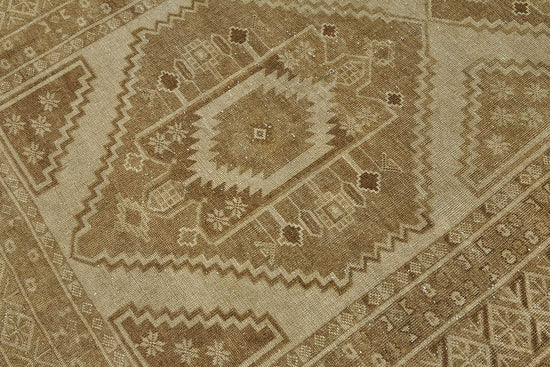 4x10 Beige Antique Afghan Ensari Rug - 50143