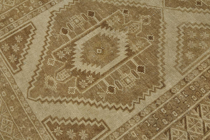 4x10 Beige Antique Afghan Ensari Rug - 50143