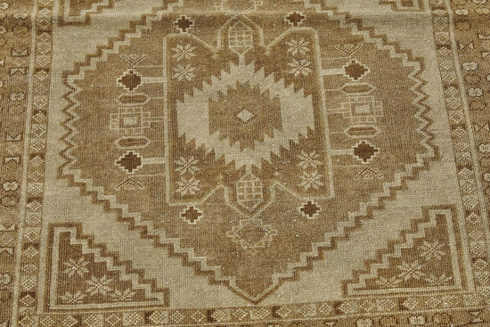 4x10 Beige Antique Afghan Ensari Rug - 50143