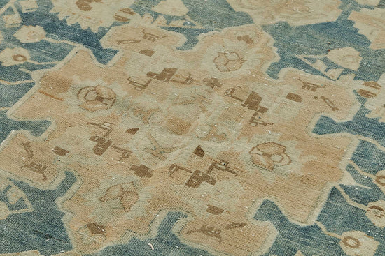 7x10 Beige Antique Persian Bakthiari Rug - 50145