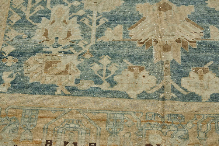 7x10 Beige Antique Persian Bakthiari Rug - 50145