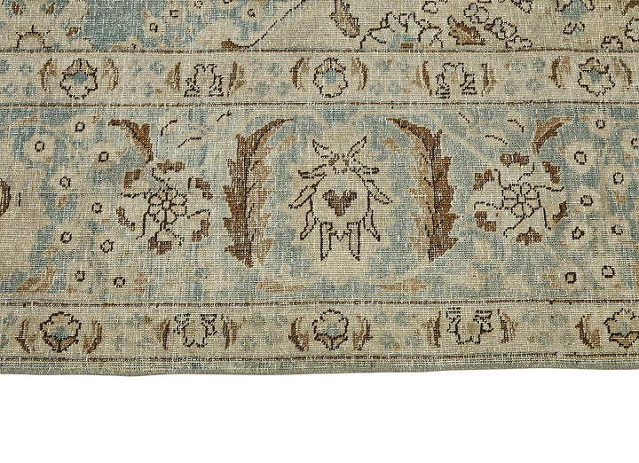 9x12 Beige Antique Persian Tabriz Rug - 50146