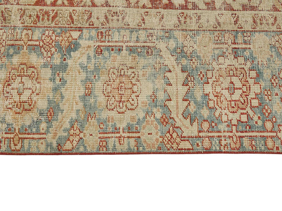 8x11 Beige Antique Persian Heriz Rug - 50147