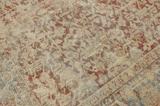 8x11 Beige Antique Persian Heriz Rug - 50147