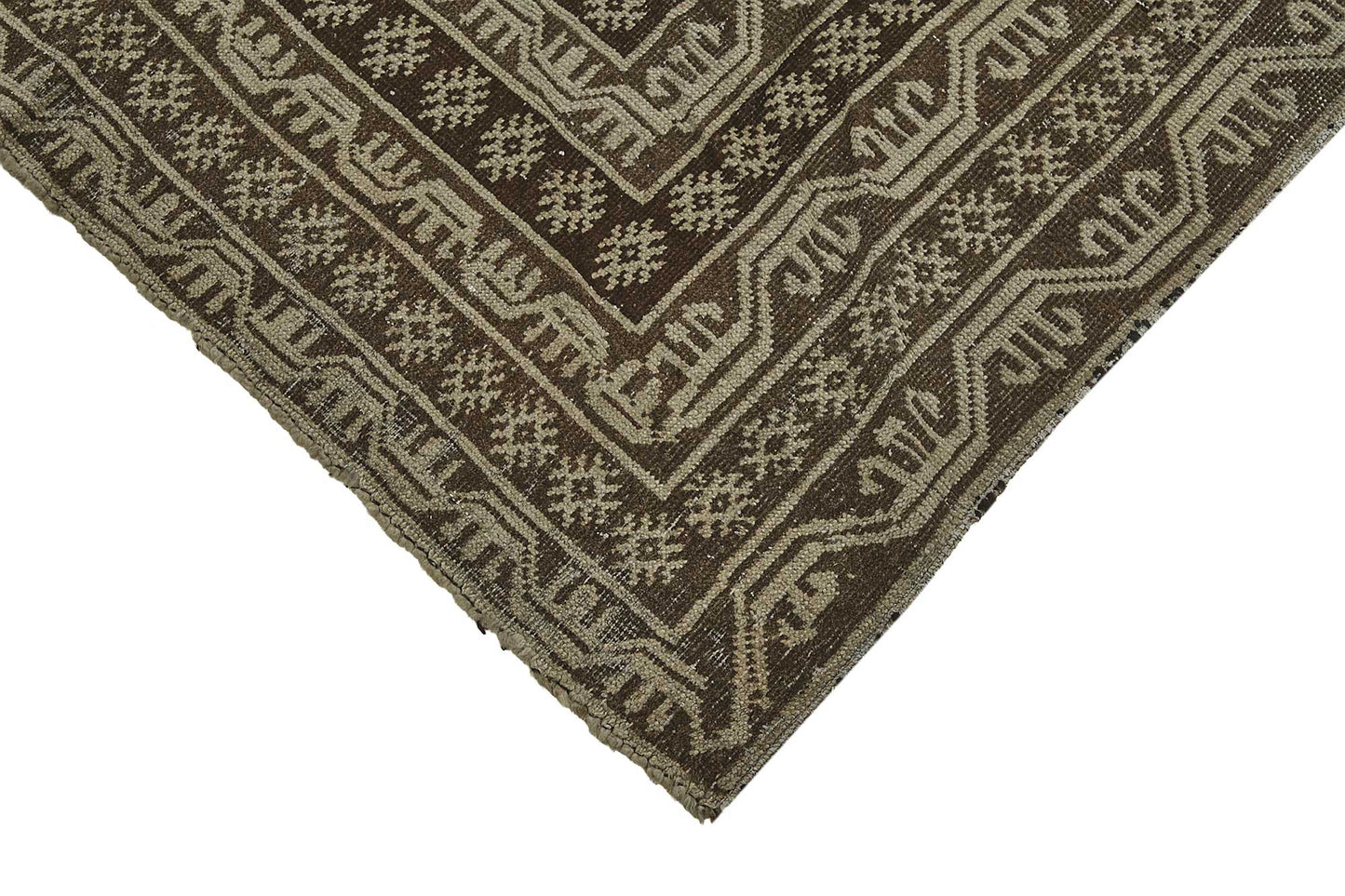 5x14 Beige Antique Caucasian Runner Rug - 50148