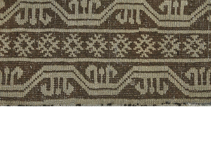 5x14 Beige Antique Caucasian Runner Rug - 50148