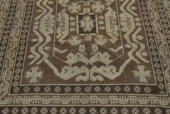 5x14 Beige Antique Caucasian Runner Rug - 50148