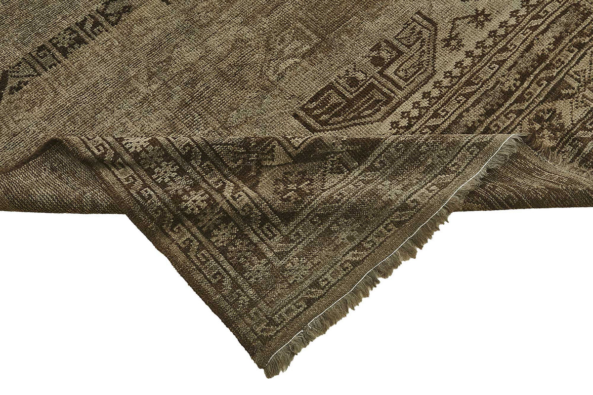 9x10 Beige Antique Ensari Turkmen Rug - 50149