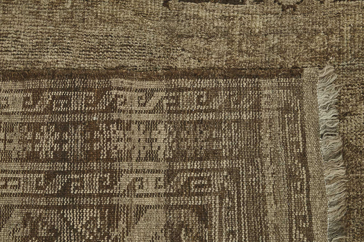 9x10 Beige Antique Ensari Turkmen Rug - 50149