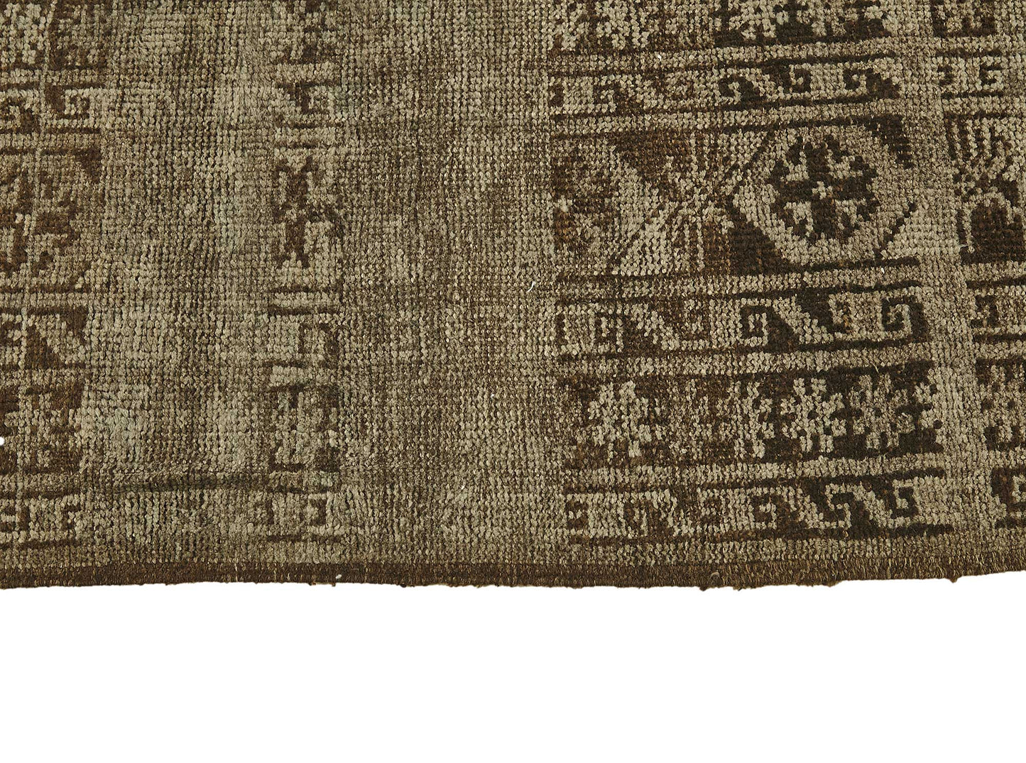 9x10 Beige Antique Ensari Turkmen Rug - 50149