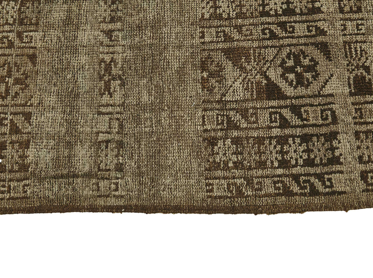 9x10 Beige Antique Ensari Turkmen Rug - 50149