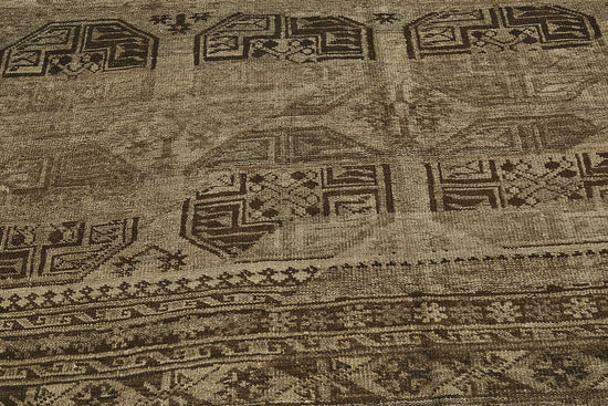 9x10 Beige Antique Ensari Turkmen Rug - 50149